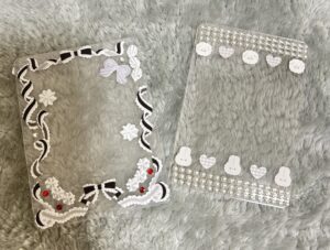 モノトーンデコにワンポイントのパール