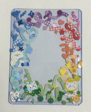 レインボーのグラデーションで制作した硬質ケース