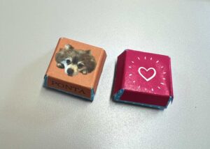チロルチョコにを推しチョコにしたイメージ